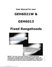 Baumatic GEH6021W User Manual