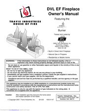 Travis Industries DVL EF Owner's Manual
