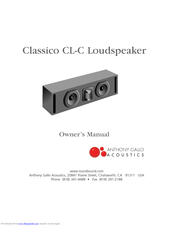 Anthony Gallo Acoustics Classico CL-C Owner's Manual