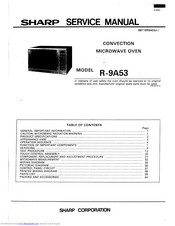 Sharp R-9A53 Service Manual