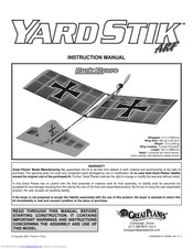 GREAT PLANES Yard Stik ARF Instruction Manual