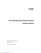 H3C S5100-16P-SI Installation Manual