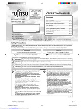 Fujitsu ASTG22KMCA Operating Manual