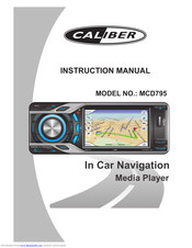 Caliber MCD795 Instruction Manual