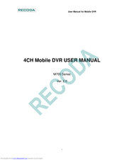 Recoda M705 Series User Manual