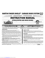 Martin Door MARTIN FINGER SHIELD Instruction Manual