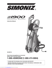 Simoniz S1900 Instruction Manual