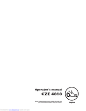 Husqvarna CZE 4818 Operator's Manual