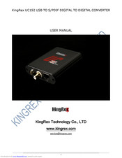 KingRex UC192 User Manual