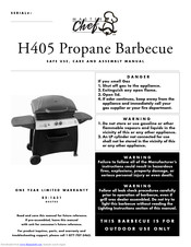 Master Chef H405 Safe Use, Care And Assembly Manual