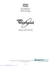 Whirlpool ACG 900 IX User Manual