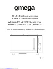 Omega WD1000L-730C Owner's Instruction Manual
