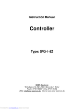 BEIER-Electronic SV3-1-8Z Instruction Manual