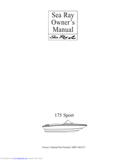 Sea Ray 175 Sport Owner's Manual