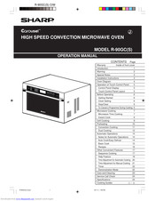 Sharp Carousel R-90GCS Operation Manual