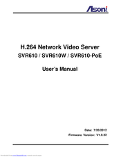 Asoni SVR610-PoE User Manual