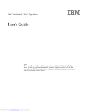 IBM 400 GB LTO-2 User Manual