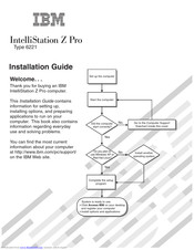 IBM IntelliStation Z Pro Installation Manual