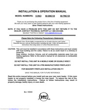 England's Stove Works 13-NCI Installation & Operation Manual
