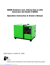 Beem BMG5 Operation Instruction & Owner's Manual