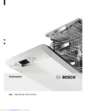 Bosch Dishwasher Operating	 Instruction