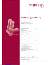 Schoeps CMXY 4V Ug User Manual