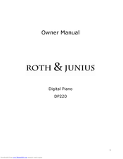 ROTH&JUNIUS DP220 Owner's Manual