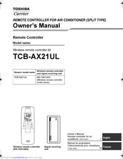 Toshiba Carrier TCB-AX21UL Owner's Manual