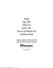 Directed Electronics Clifford 2.2 Installation Manual