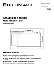 BuildMark 1345BMM 1/3HP Owner's Manual