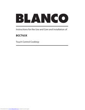 Blanco BCCT63X Instructions For The Use And Care And Installation