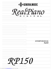 generalmusic RealPiano RP150 Owner's Manual