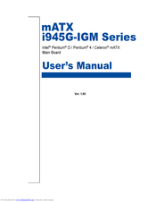 Intel mATX i945G-IGM Series User Manual