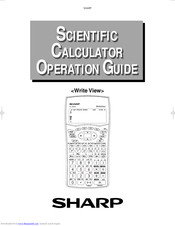Sharp WriteView EL-W531 Operation Manual