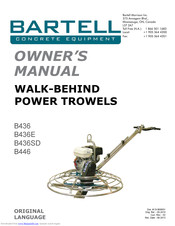Bartell B436SD Owner's Manual