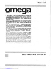 Omega Rangehood Installation Manual