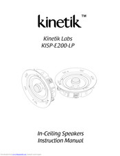 Kinetik KISP-E200-LP Instruction Manual