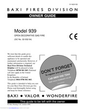 Baxi 939 Owner's Manual
