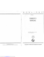 Bayliner 2150 Ciera Sunbridge Owner's Manual
