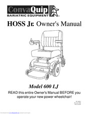 ConvaQuip HOSS Jr 600 LJ Owner's Manual