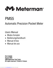 Meterman PM55 User Manual