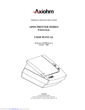 Axiohm APOS PRINTER SERIES User Manual