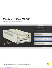 AngelTrax MiniMicro Plus MDVR Quick Setup Manual