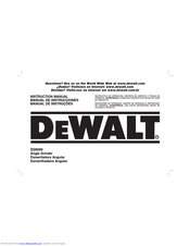 DeWalt D28090 Instruction Manual