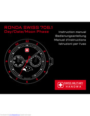Swiss Military Hanowa RONDA SWISS 706.1 Instruction Manual