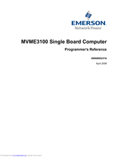 Emerson MVME3100-1263 Programmer's Reference Manual