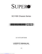 Supermicro SC119XTQ-BR700WB User Manual