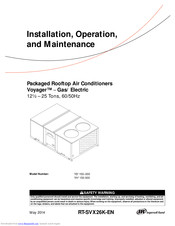 Trane Voyager YH*240F Reheat unit Installation, Operation And Maintenance Manual