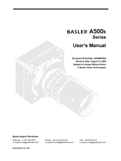 Basler A504k User Manual