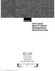Rotel RVE-1060 Owner's Manual